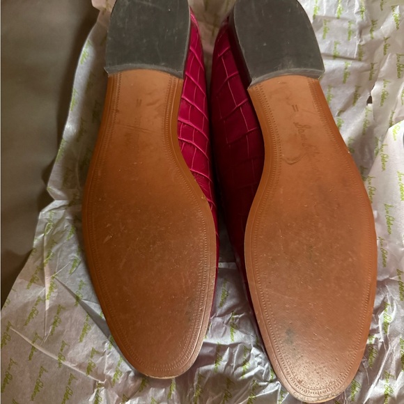 Sam Edelman Loraine Loafers in Berry Croc - Picture 10 of 11